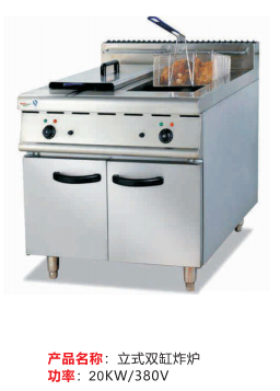 立式雙缸炸爐